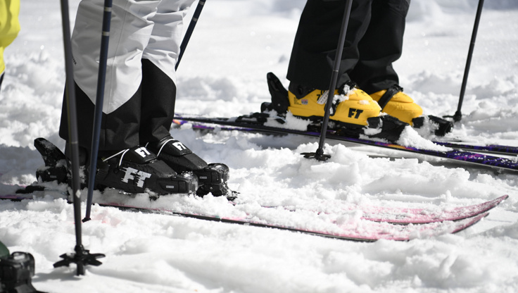Skischoenen gemiddelde breedte