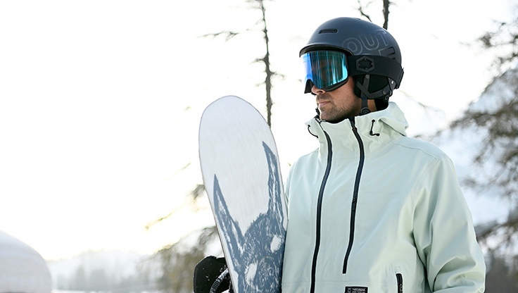 Hjelme og matchende snowboardbriller