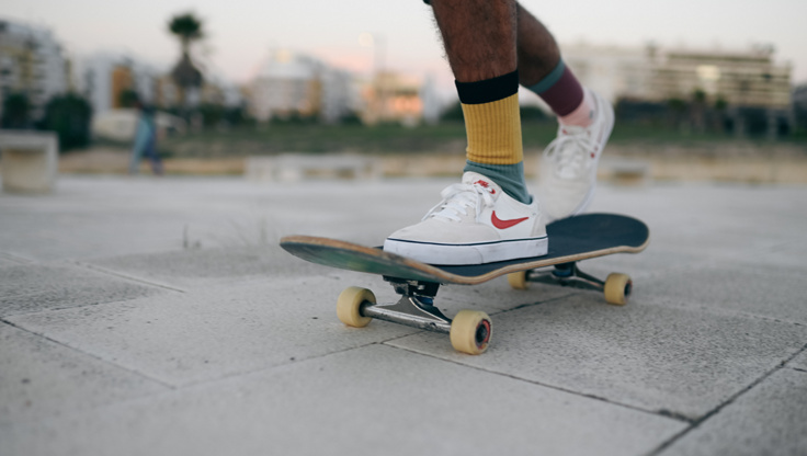 Il nose di uno skateboard completo