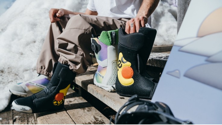 Snowboard Boots with their Liners
